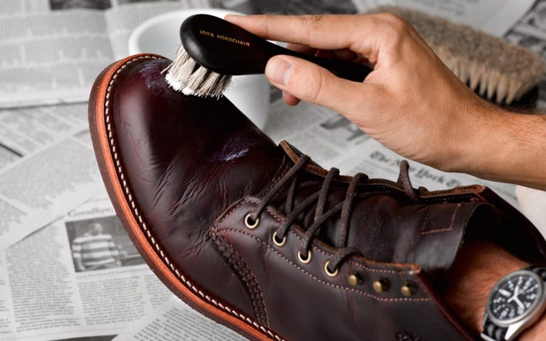 shine boots at home
