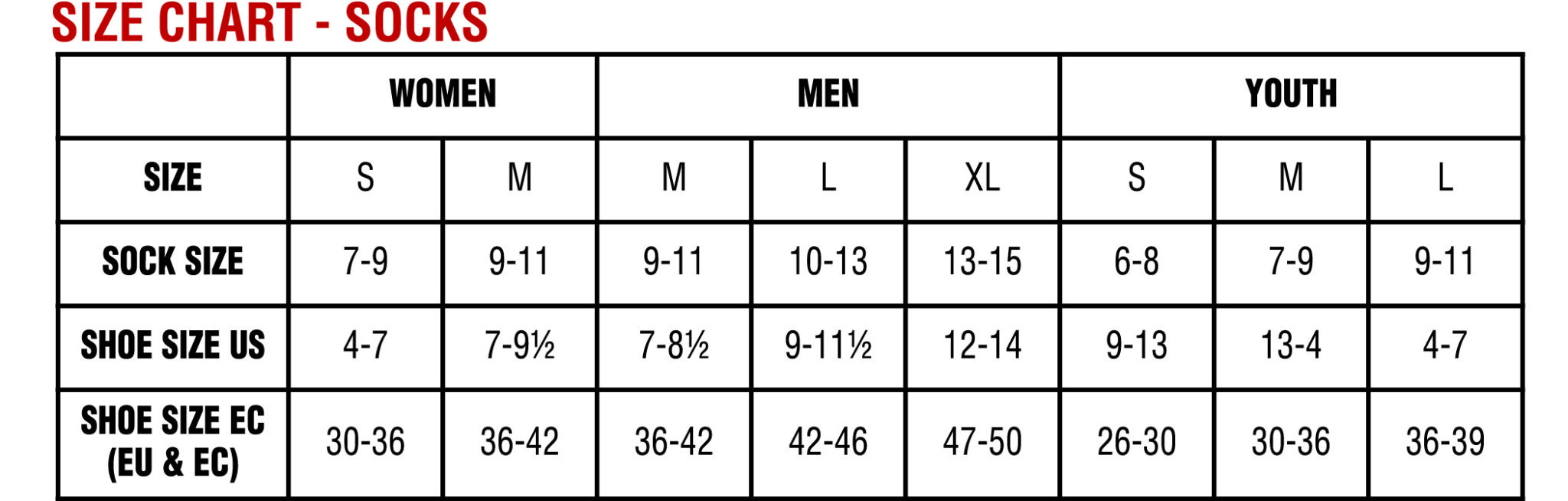 The Nike Sock Size Chart - Your Fashion Guru