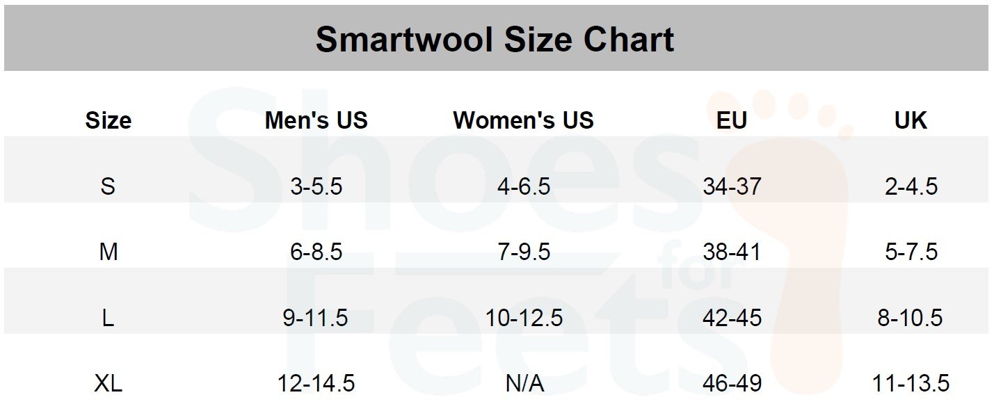 Smartwool Socks Size Chart - Your Fashion Guru